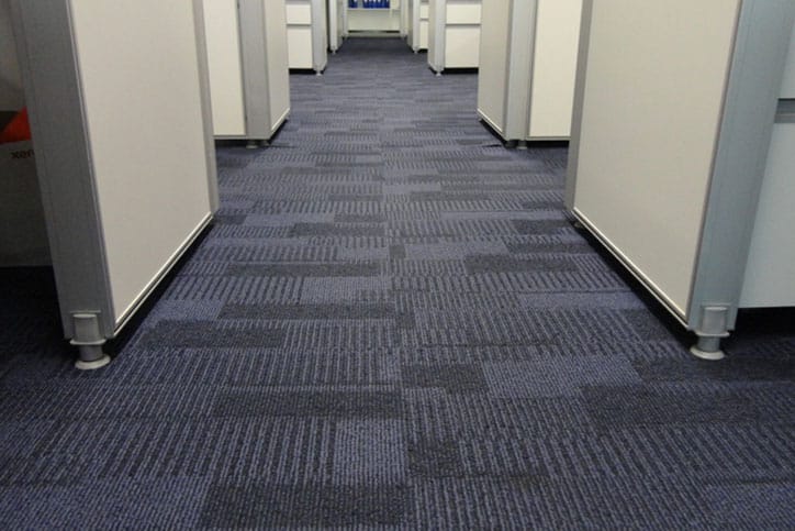 Dark blue carpet pattern interior for the office design