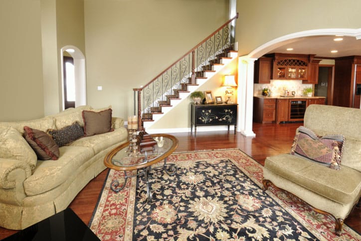 Oriental Rug in Living Room
